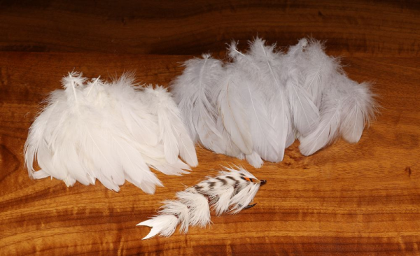Mini Gamechanger Schlappen feathers for tying Blaine Chocklett's Feather Changer flies.